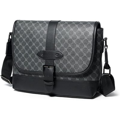 Luxe Designer Heren Schoudertas Hoge Kwaliteit Leer Messenger Crossbody Tas Voor Mannen Vintage Stijl Heren Handtas Tas Bolsa Sac 30cmX23cmX10cm gray