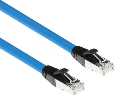 ACT Industrial 0,15 meter Profinet kabel RJ45 male naar RJ45 male, Superflex CAT6A SF/UTP TPE kabel, afgeschermd