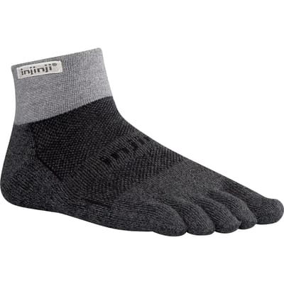 INJINJI | Trail Midweight Mini-Crew Granite (Maat - S) | Teensokken