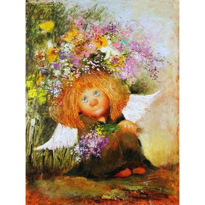 Diamond Painting Engel Diamond Borduurwerk Volledig Pakket Diamond Mozaïek Kits Decor Strass Naaldwerk 20X30CM beige
