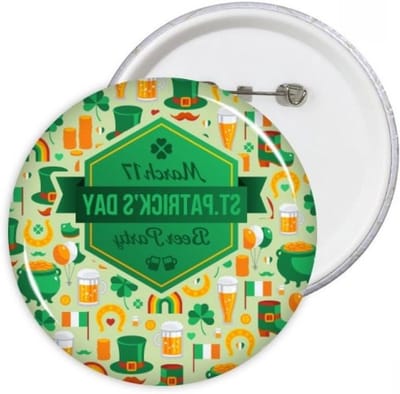 Ronde Pinnen Badge - Kleding Decoratie - Persoonlijke Stijl - Kras- en UV-bestendig - 5 stuks L - Multicolor