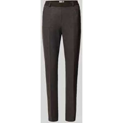Slim fit broek van materiaalmix met viscose