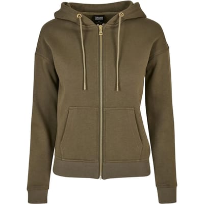 Urban Classics - Classic Vest met capuchon - XS - Olijfgroen