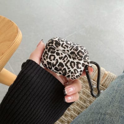 Étui pour écouteurs imprimé léopard pour Airpods Pro 2 USB C avec crochet Coque de protection en silicone pour Airpods Pro 3 1 3ème génération For Airpods 2 1