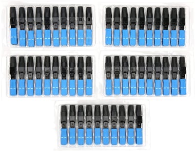 Dailygoody - Fiber Optic Connector - Adapter - Blauw - Elektronische Componenten - Optische Communicatie - SC/UPC-C - Geschikt voor 50 Stuks