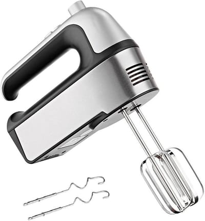 Staande mixer - Keukenmixer deeg - Taarten bakken - Vijf snelheden - 10x10x10 mm - Zilver