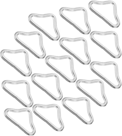 Trampoline Onderdelen - Driehoekige Gespen - Veilige Sprongen - Stevige Montage - 42 x 25 cm - Zilver
