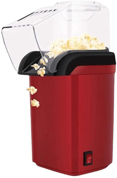 Rolu Popcorn Machine – Popcornmakers – Mini Popcorn Machine – 26,5 × 16,5 × 12 CM - Klaar In 3 Minuten – Zonder Olie – Eenvoudige Bediening