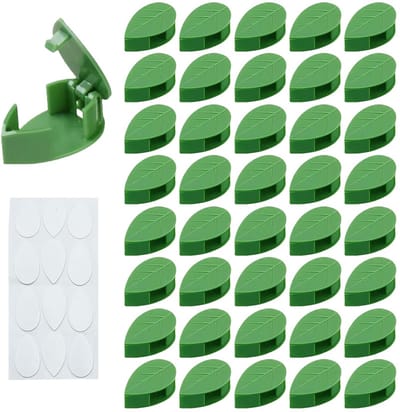 Plantenclips, plantenhouder, houder voor klimplanten, clip voor klimplanten, wandhouder, met zelfklevende plantenclips