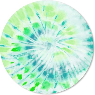 Muismat rond 20x20 cm - Mousepad Tie dye - Spiraal - Hippie - Ronde muismatten