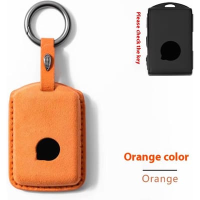 Luxe Léger Pour Volvo S60 S90 Xc40 Xc60 Xc90 V60 V90 Polestar 1 Polestar 2 Housse de Protection Porte-Clés de Voiture à Distance Accessoires orange