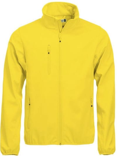 Clique Softshell jas Basic Heren - Lemon - Maat 3XL