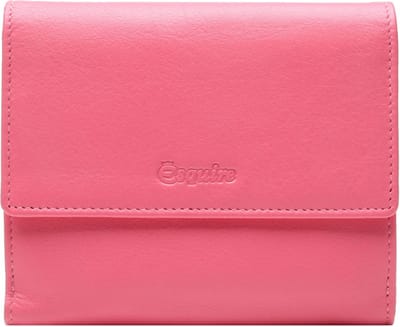 Esquire Leren Portemonnee Viktoria Wallet With Flap Salmon Roze