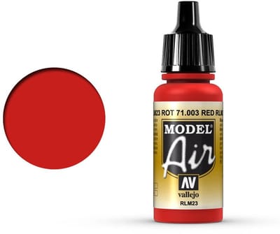 Vallejo Hobbyverf Acrylverf - 71003 Model Air Red RLM23 - Acryl Verf flesje - 17 ml
