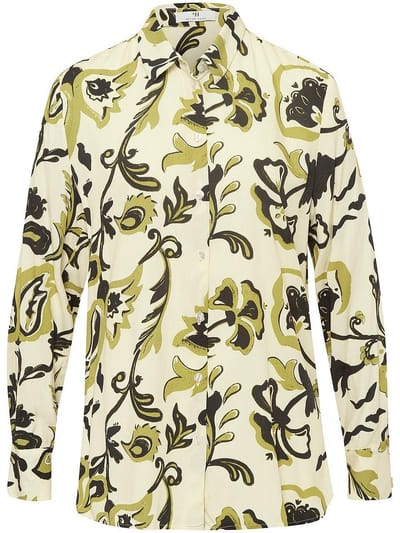 Blouse lange mouwen Van Peter Hahn wit