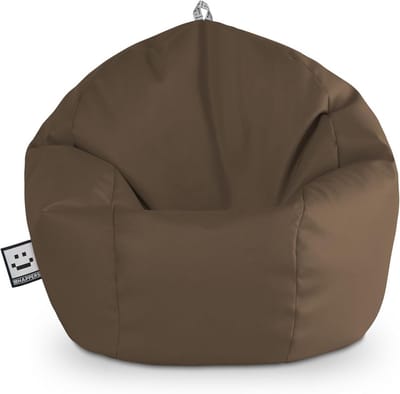 Kinder Zitzak - Beanbag Stoel - Ontspannen Zitten - Handgemaakt in Spanje - 60 x 60 x 60 cm - Bruin