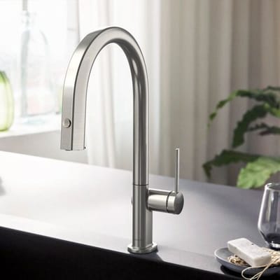Hansgrohe Aqittura M91 - Keukenmengkraan met uittrekbare uitloop en filterkop, rvs look 76803800