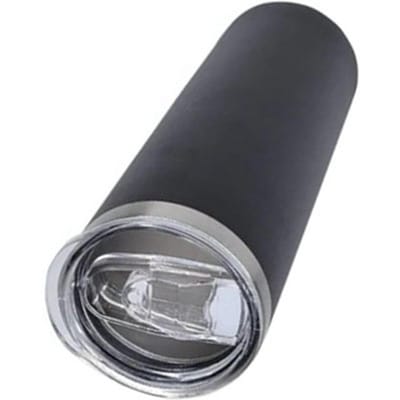 20oz Reisbekers met Deksel Dubbelwandig Roestvrij Staal Vacuümisolatie Mok Draagbare Geïsoleerde Koffie IJskop Zwart black