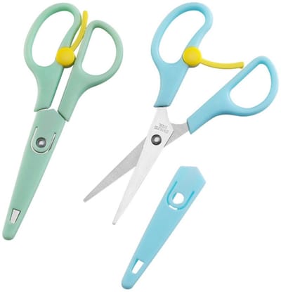 Allecto - Kindersafety Scissors - Veiligheidsschaar - Perfect voor knutselprojecten - 2 stuks - Geschikt voor kinderen - Voor kleuters en beginners