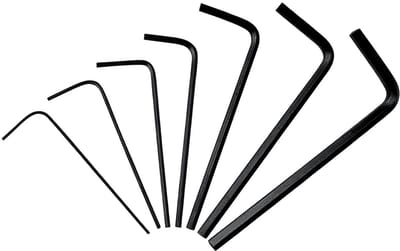 Dailygoods- Inbussleutelset 7 Stuks - Mini Zeshoekige Sleutels - Koolstofstaal - Voor Fiets Reparatie - Meubels Installeren - Lange Korte Armen - Inbussleutels