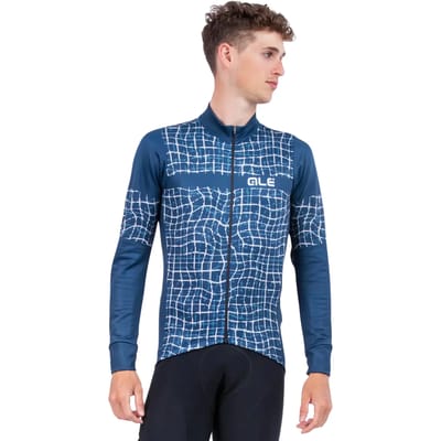 Ale Fietsshirt Lange Mouwen Solid Wall - Grijs - M - Valt klein