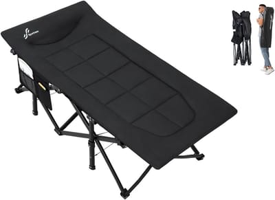 Luxe Opklapbaar Logeerbed en Campingbed - XL Formaat tot 204 kg