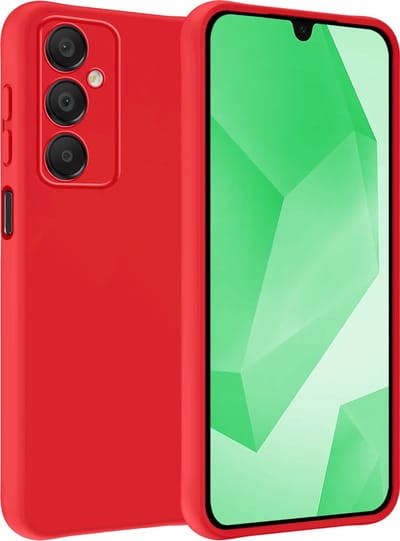 Hoesje Geschikt voor Samsung Galaxy A16 - Sterk & Shockproof - Hoes Cover - Siliconen Case - Rood