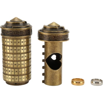 Serrure à mot de passe à lettres classique élégante à faire soi-même, décorative et pratique, en alliage de zinc, vert et bronze black