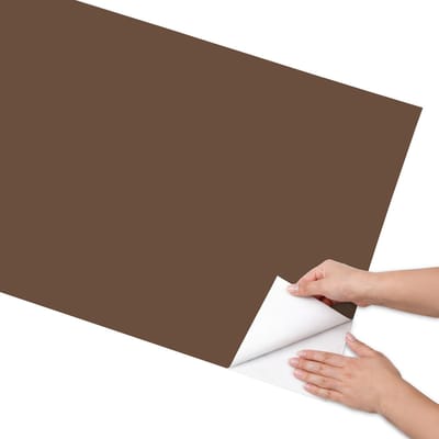 Coloray Meubel Wrap Folie - Bruin Meubelfolie - 65x130 cm - Decoratiefolie Kastanjebruin - Meubel Wrap Folie - Minimalist Meubelfolie - Plakfolie Meubels - Keuken decoratie - Achtergronden en patronen
