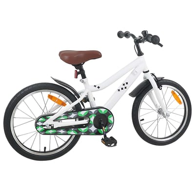 vidaXL - Kinderfiets - 18 - Inch - voor - 5-7 - jaar - oud - Wit