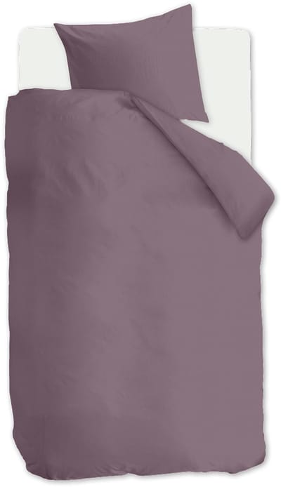 Auping Chambray plum Dekbedovertrek - Eenpersoons 140 x 220 cm - Biologisch katoen - Paars