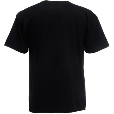 Fruit Of The Loom Heren Heavy Weight ® Katoenen T-shirt Korte Mouwen (Zwart)