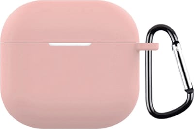 Telestore - hoesje geschikt voor AirPods 4 soft case cover - roze - TPU hoesje Beschermhoes - AirPods 4 Cover - AirPods 4 hoesje - Geschikt voor Apple Airpods 4 - gel hoesje met sleutelhanger