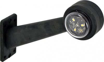 Carpoint Breedtelicht 10-30V Links 200mm - Rood/wit