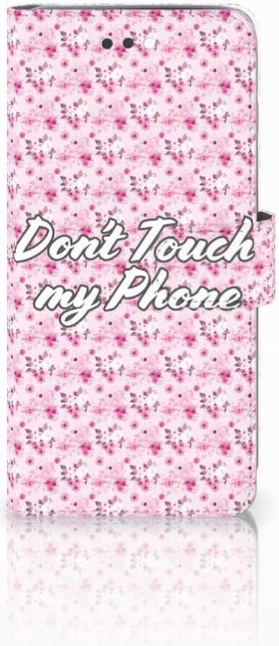 Apple iPhone 7 Plus | 8 Plus Portemonnee Hoesje Flowers Pink DTMP