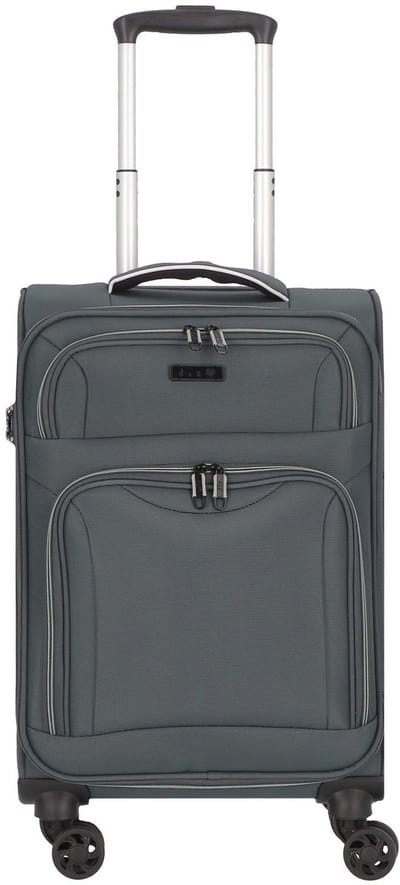 d & n Travel Line 9204 4 wielen Cabinewagen 55 cm - Zachte bagage - TSA slot - grau