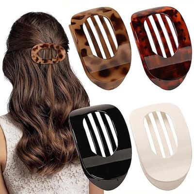 Dailygoods- Haarklem 4 Stuks - Platte Haarspeld - Zijdelingse Haarklemmen - Sterke Grip - Lichtgewicht - Duurzaam Materiaal - Haarclip