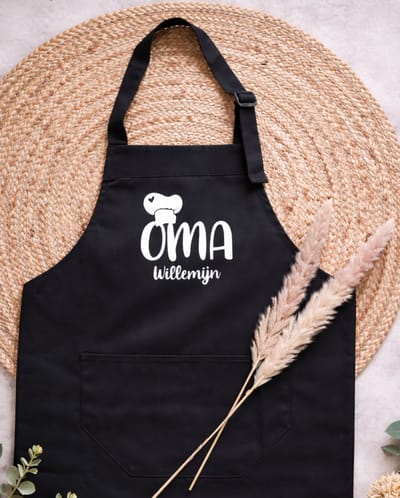 Keukenschort “OMA” gepersonaliseerd met naam | dames | Verjaardags cadeau | moederdag kerst