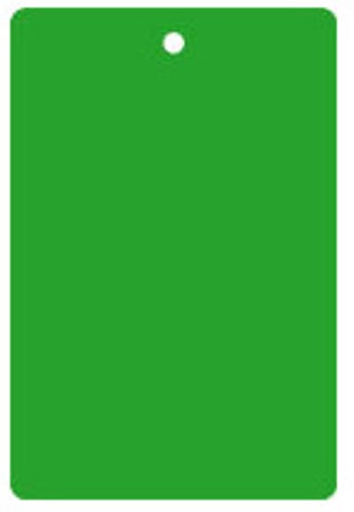 Bord (haaks) blanco kunststof aluminium 65 x 120 mm Groen