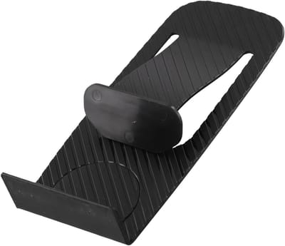 Deurstopper Wig - Deurhouder Anti-slip - Deuren Open Houden - Antislip Ontwerp - 1-2.4 cm Spleet - Zwart