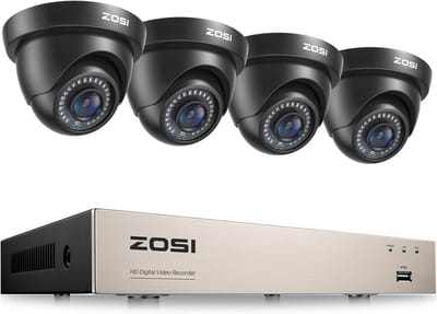 4-delige 1080P Full HD Beveiligingscamera Set met 8-kanaals DVR en Nachtzicht