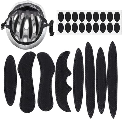 BukkitBow - Set van 27 Fietshelm Pads / Fatbike Helm Pads - Universele Helm Accessoires - Comfortabele Spons Vulling voor Veiligheid en Sport