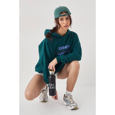 Dames DSGN Studio Sport Oversized Hoodie | Pine | Maat: XS
