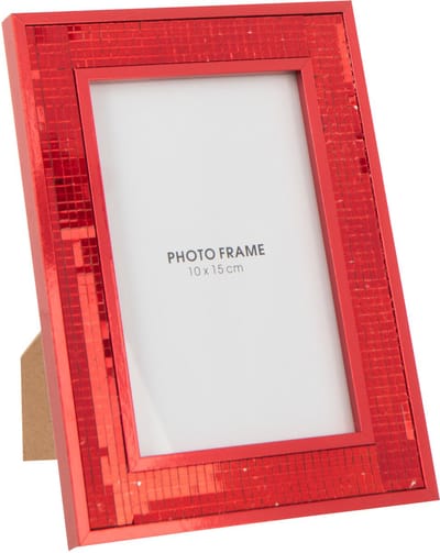 J-Line fotolijst Spiegel - glas - rood - small