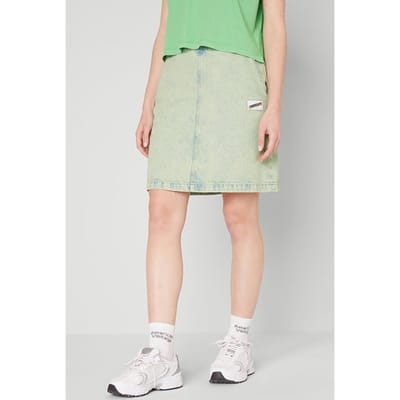 American Vintage High Waist Short Skirt Sur Teinture Vert Größe: S | Jeansröcke Outlet | Damen