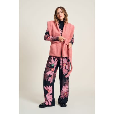 POM Amsterdam Gilet - Teddy Dusty Pink Maat: 38 | Gilets Outlet | Dames | Roze