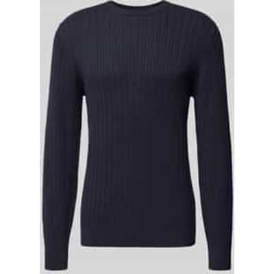 Gebreide pullover met ribboorden
