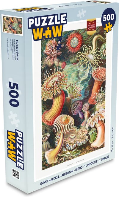 Puzzel Ernst Haeckel - Anemoon - Retro - Natuur - Planten - Zee - Legpuzzel - Puzzel 500 stukjes