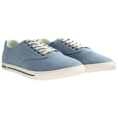Seavees Hermosa Blauw Mirage Visgraat Twill Surwash Plimsoll Heren Plimsolls
