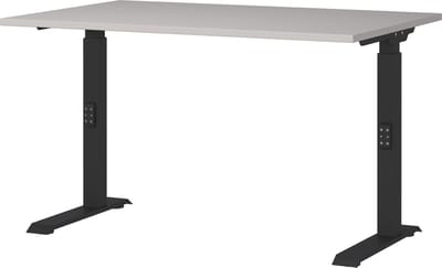 Bureau Galileo Zwart - Kasjmier - 120x80cm - Hoogte 91 cm - In hoogte verstelbaar